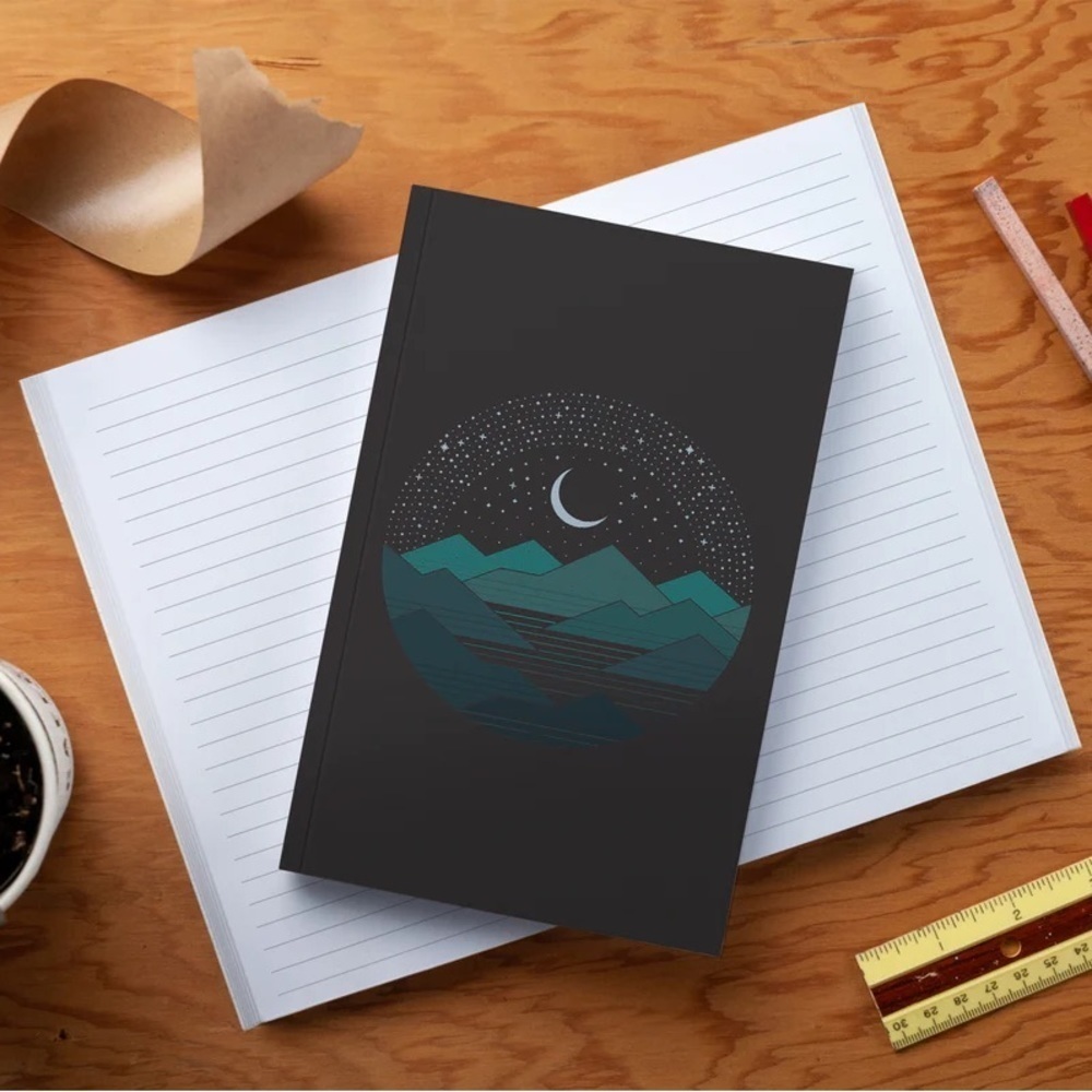 Denik Between the Mountains and the Stars Classic Layflat Notebook - Lined, New